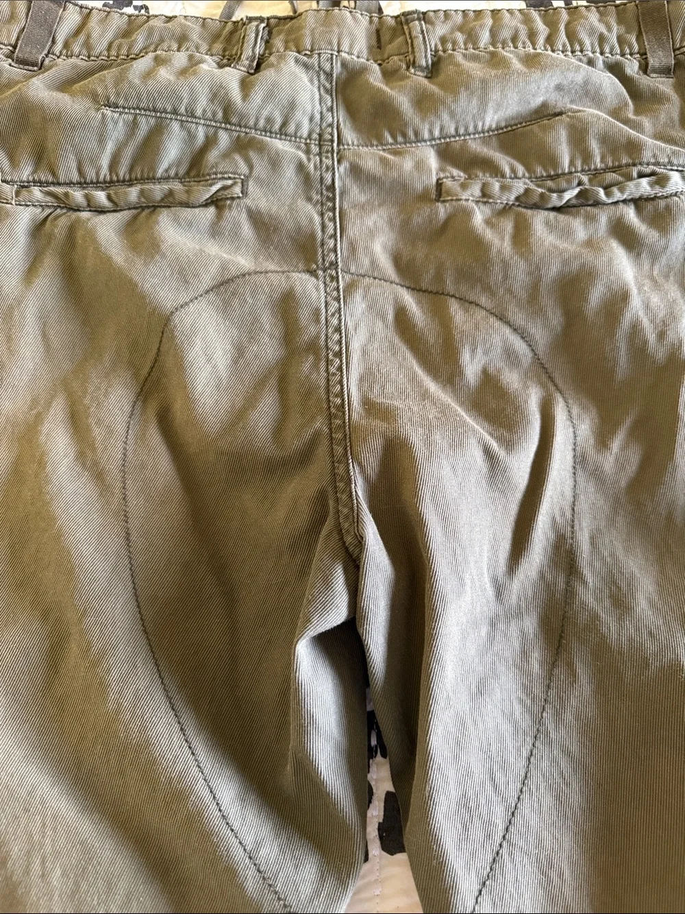 Free People Women's Olive Drawstring Cargo Joggers size 4